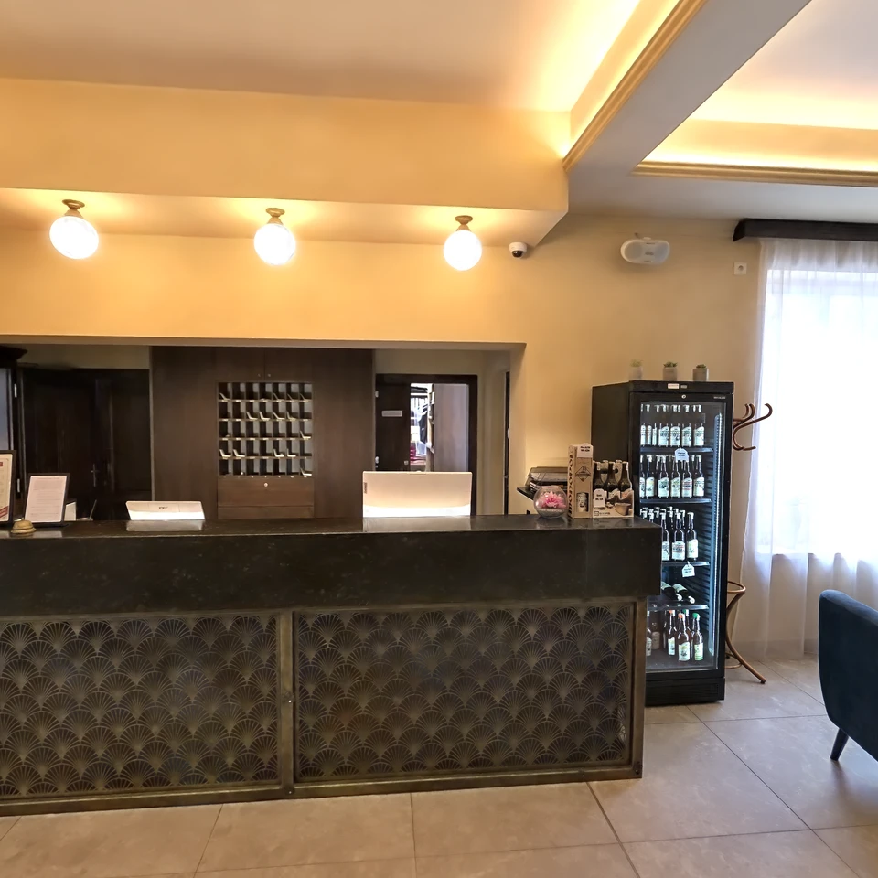 Náhled skutečného 3D skenu hotelové recepce a lobby